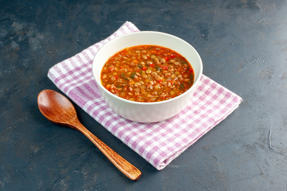 Red Lentil and Spinach Soup