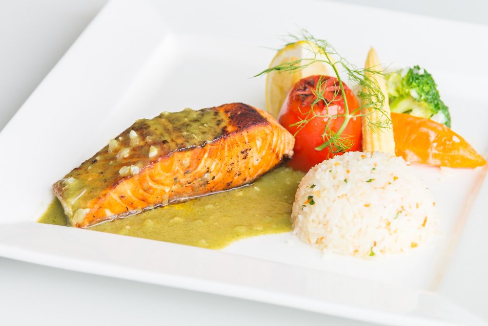 Miso-Glazed Salmon with Bok Choy and Brown Rice