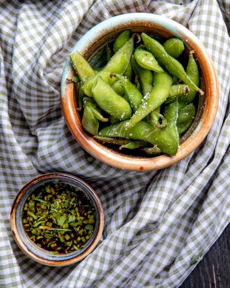 Steamed Edamame with Sea Salt