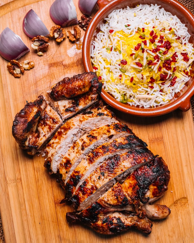 Jerk Chicken with Rice and Peas